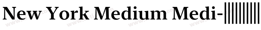 New York Medium Medi字体转换
